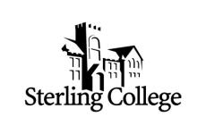 Sterling College logo with outline of main building